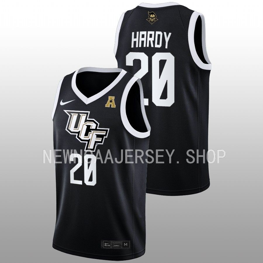 unisex ucf knights bryana hardy 2022 23 away women's basketball black jersey