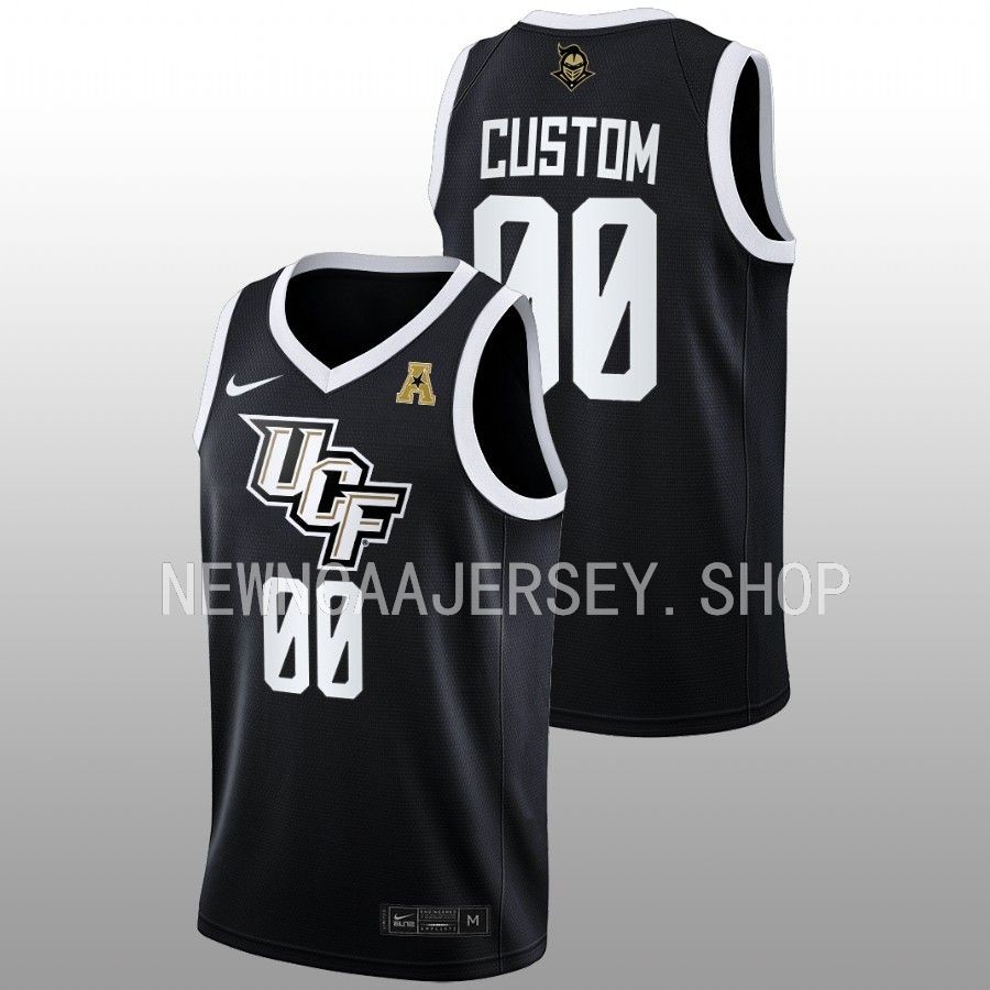 unisex ucf knights custom 2022 23 away women's basketball black jersey