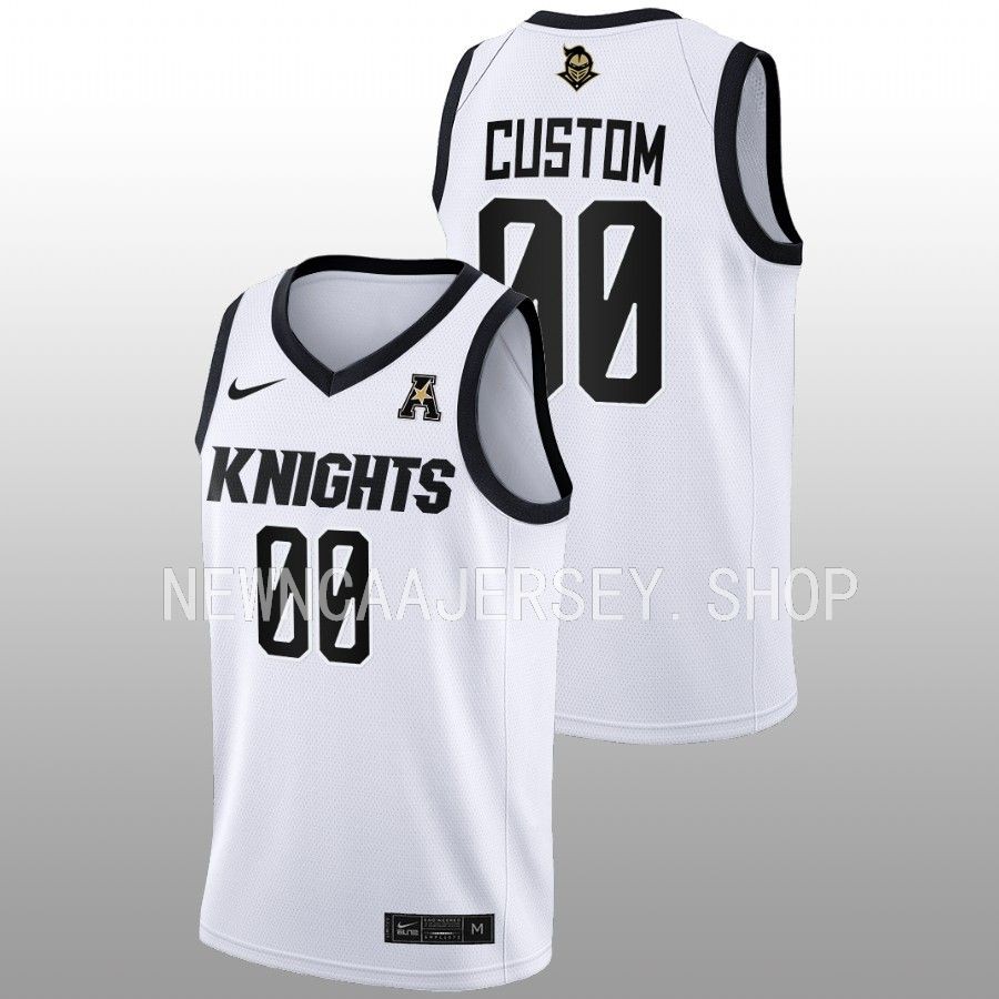 unisex ucf knights custom 2022 23 home women's basketball white jersey