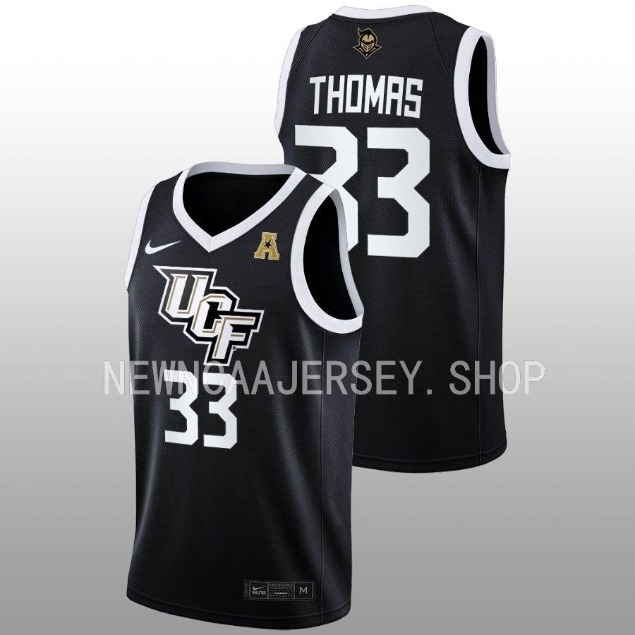 unisex ucf knights destiny thomas 2022 23 away women's basketball black jersey