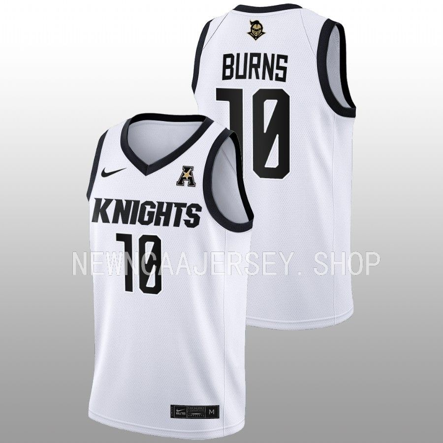 unisex ucf knights mya burns 2022 23 home women's basketball white jersey