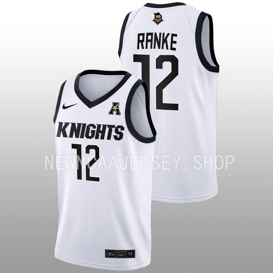 unisex ucf knights rachel ranke 2022 23 home women's basketball white jersey