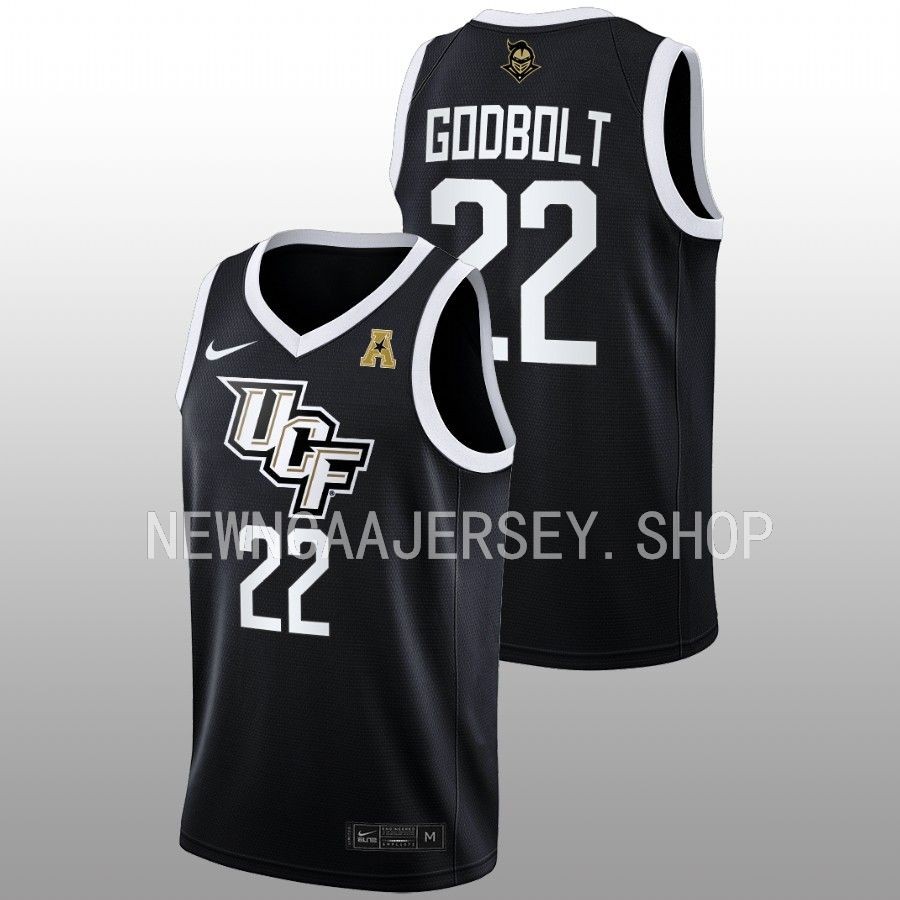 unisex ucf knights sierra godbolt 2022 23 away women's basketball black jersey