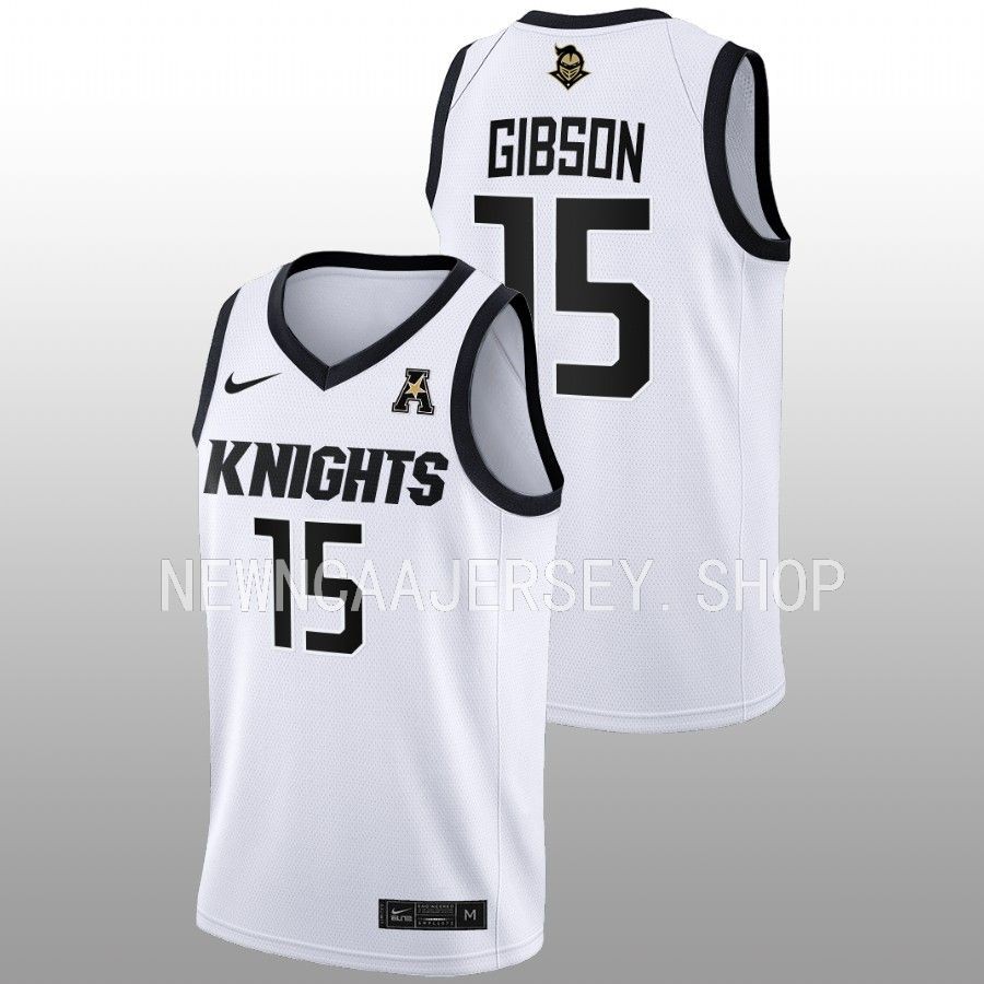 unisex ucf knights taylor gibson 2022 23 home women's basketball white jersey