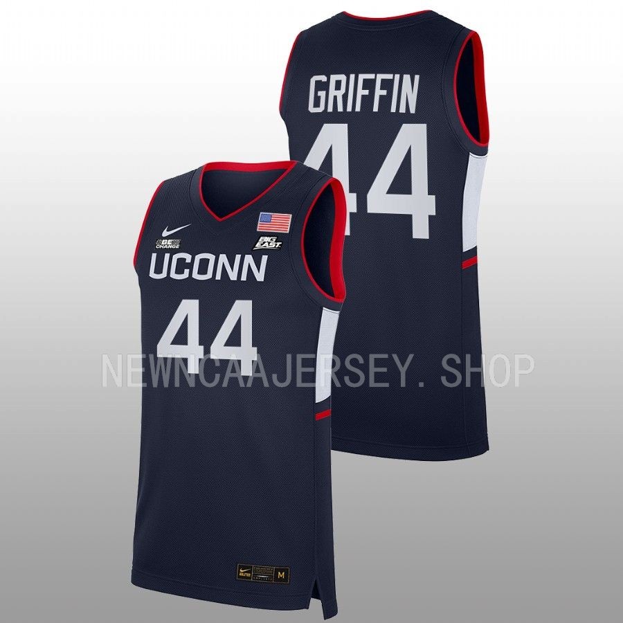 unisex uconn huskies aubrey griffin 2022 23 replica women's basketball navy jersey