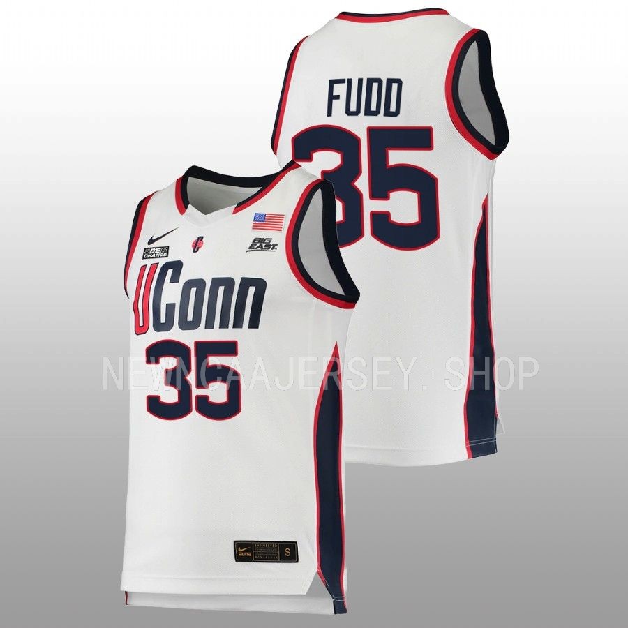 unisex uconn huskies azzi fudd 2022 23 replica women's basketball white jersey