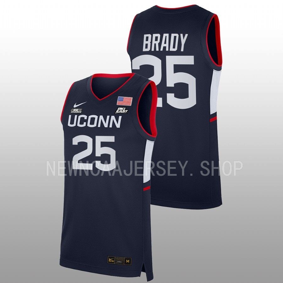 unisex uconn huskies ice brady 2022 23 replica women's basketball navy jersey