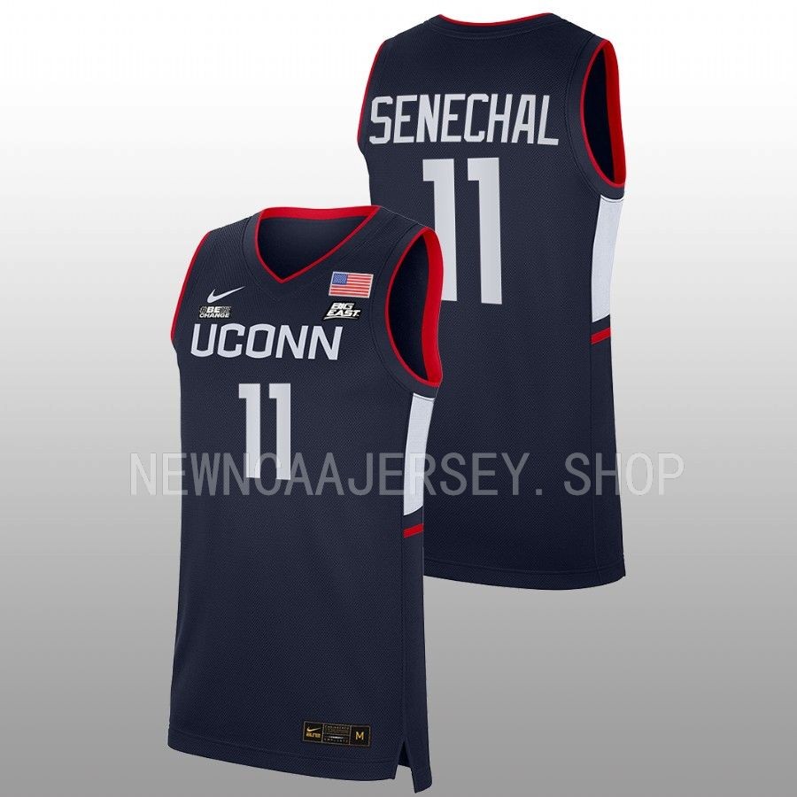unisex uconn huskies lou lopez senechal 2022 23 replica women's basketball navy jersey