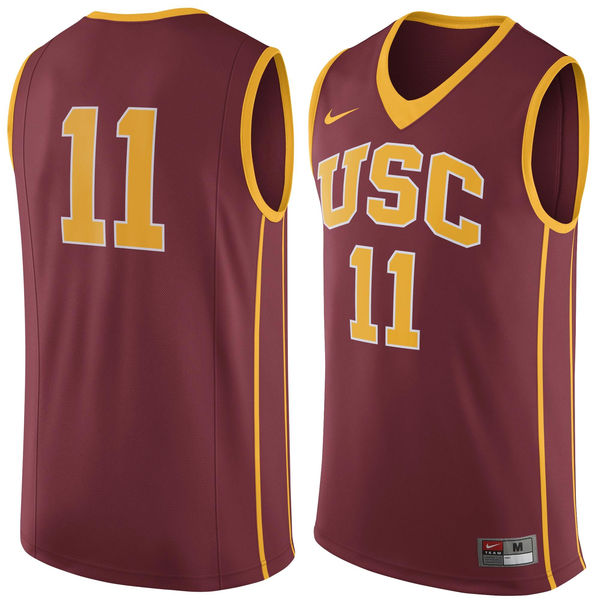 usc trojans 11 cardinal basketball jersey