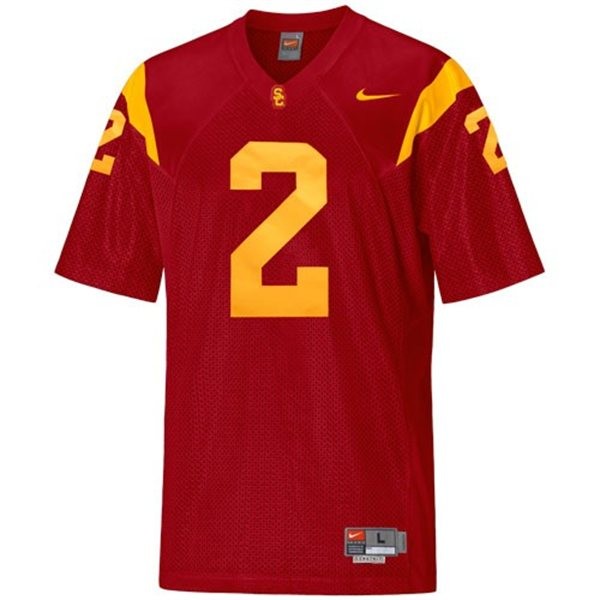 usc trojans 2 robert woods red football youth jersey