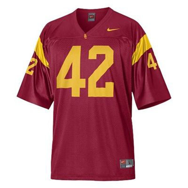 usc trojans 42 ronnie lott red football jersey