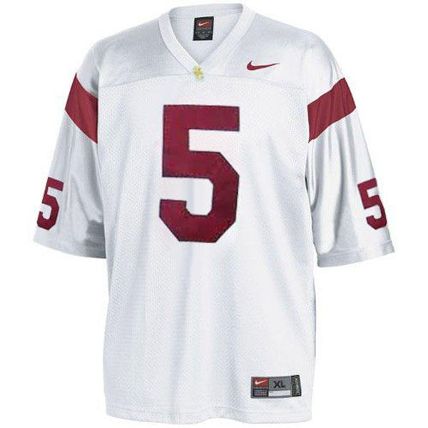 usc trojans 5 reggie bush white football youth jersey