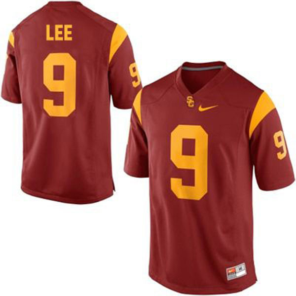 usc trojans 9 marqise lee red football jersey