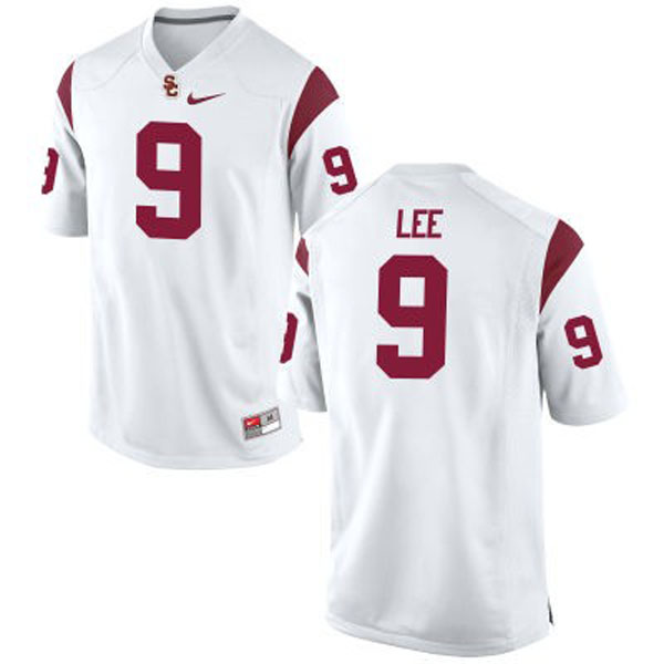 usc trojans 9 marqise lee white football youth jersey