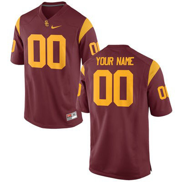 usc trojans cardinal customized football jersey