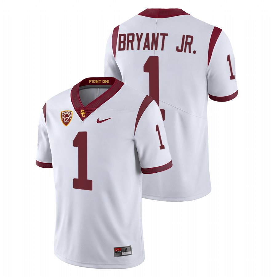 usc trojans gary bryant jr. white college football fight on jersey