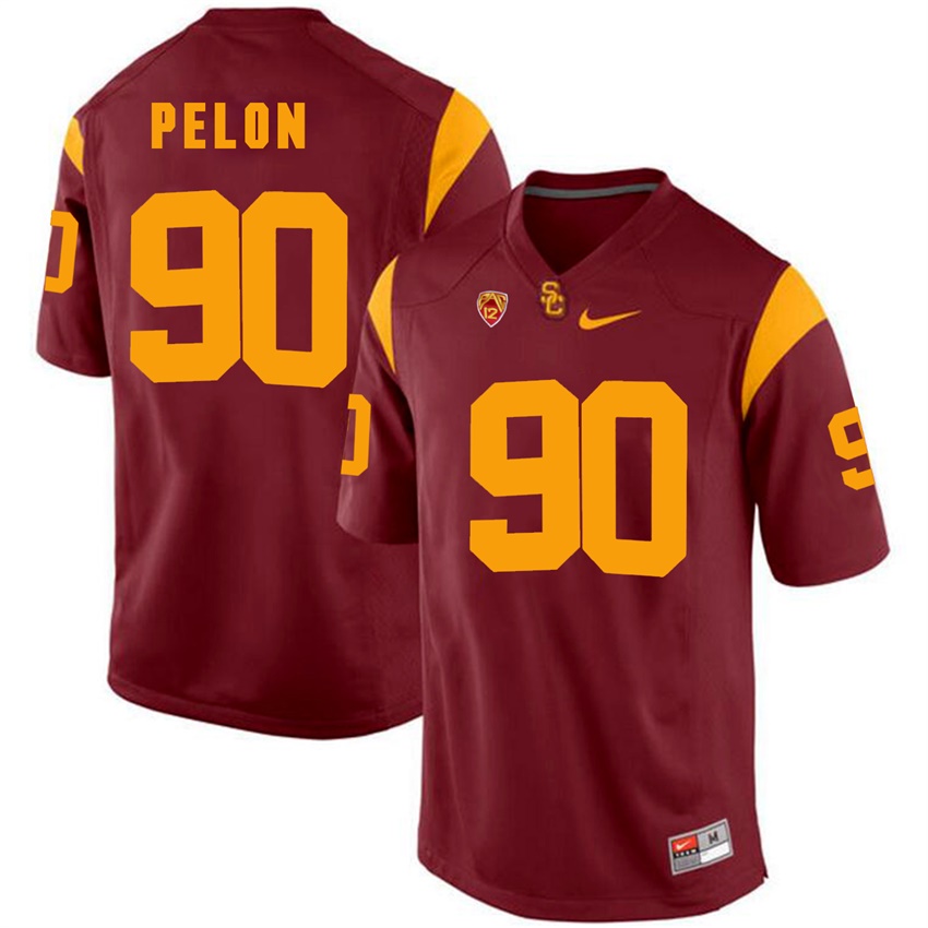 usc trojans red claude pelon college football jersey
