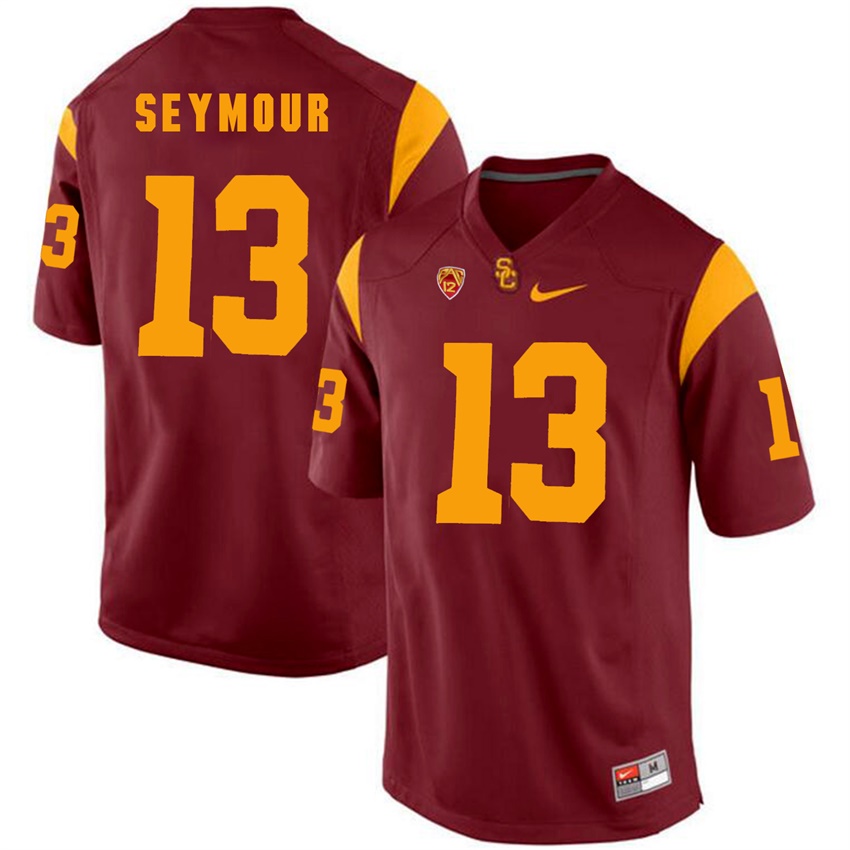usc trojans red kevon seymour college football jersey