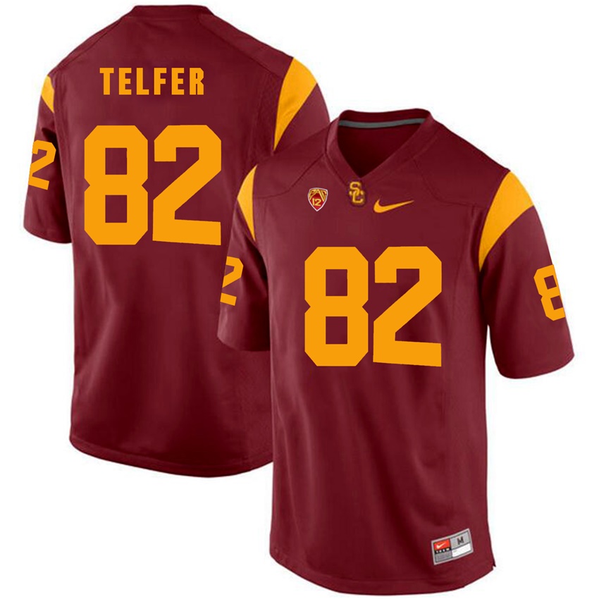 usc trojans red randall telfer college football jersey