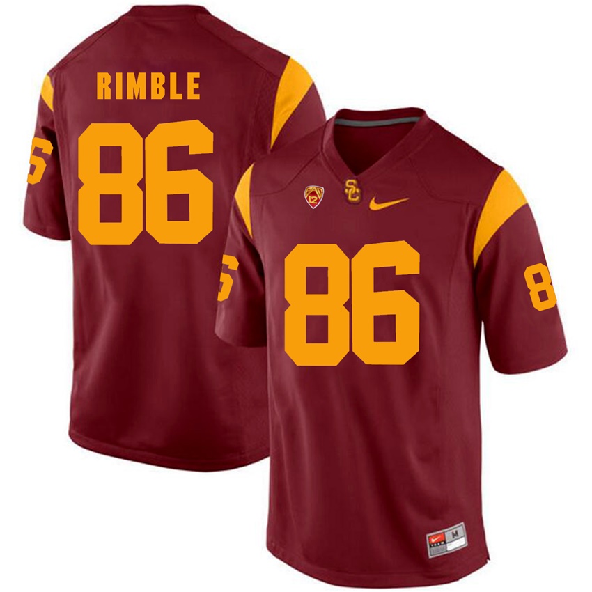 usc trojans red xavier grimble college football jersey