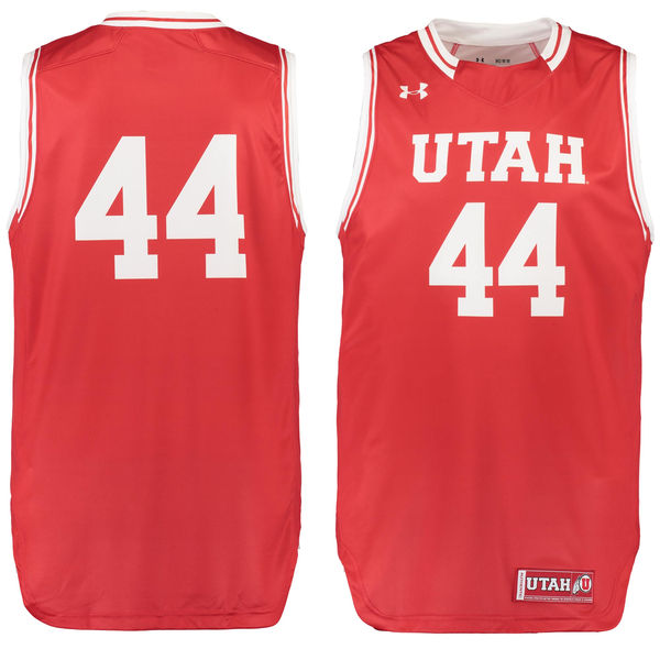 utah utes 44 red basketball jersey