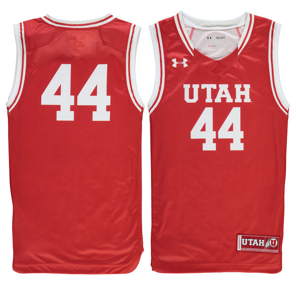 utah utes 44 red basketball youth jersey