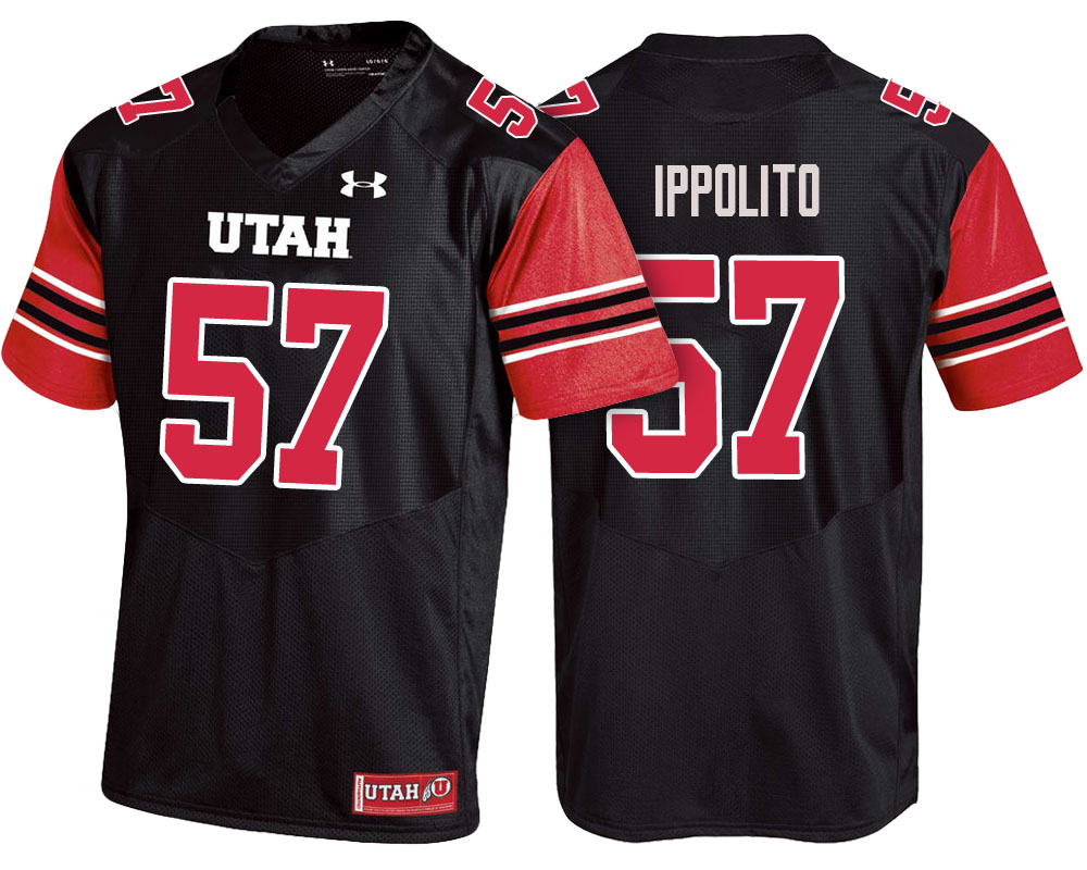 utah utes black cody ippolito college football jersey