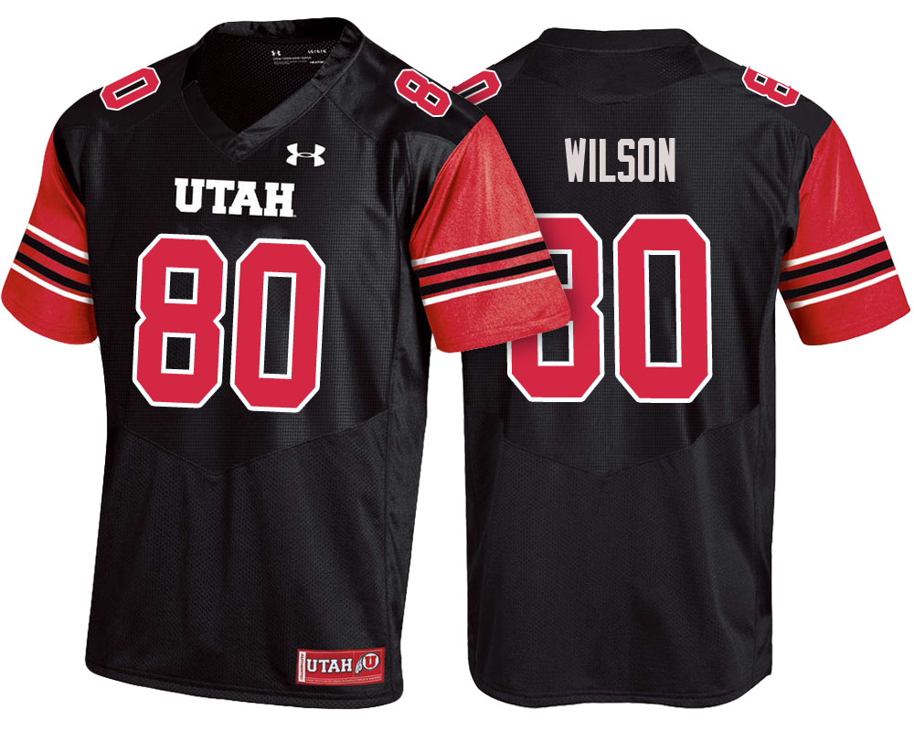 utah utes black siaosi wilson college football jersey