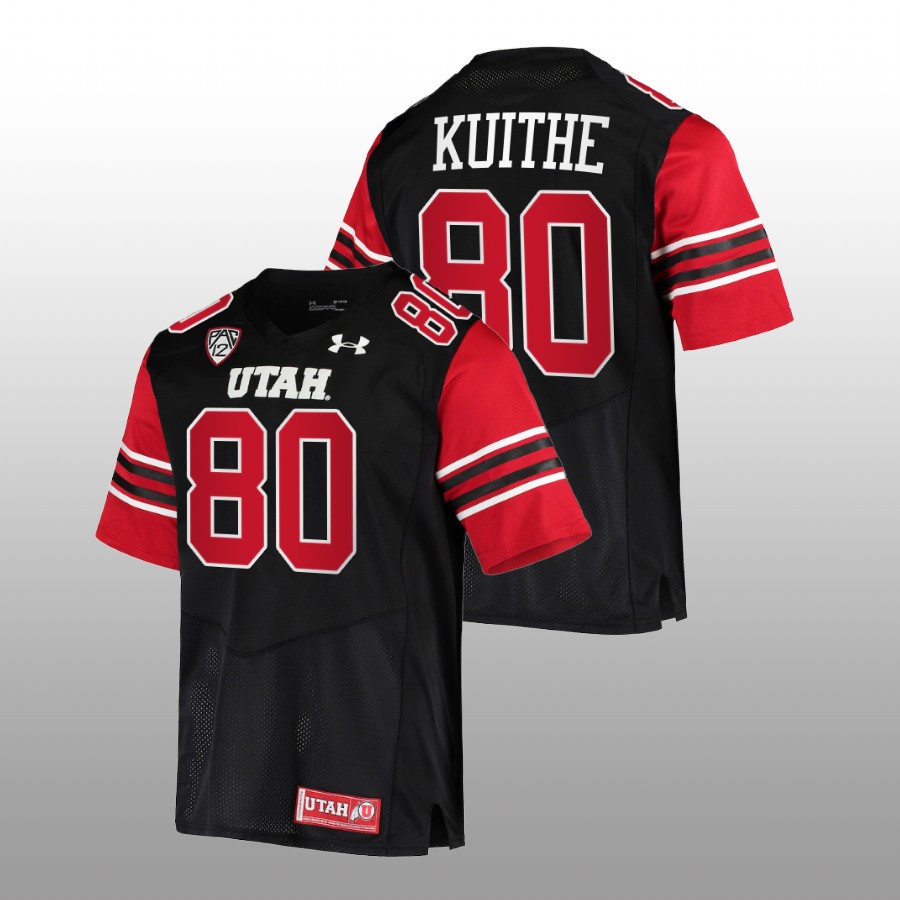 utah utes brant kuithe black college football jersey
