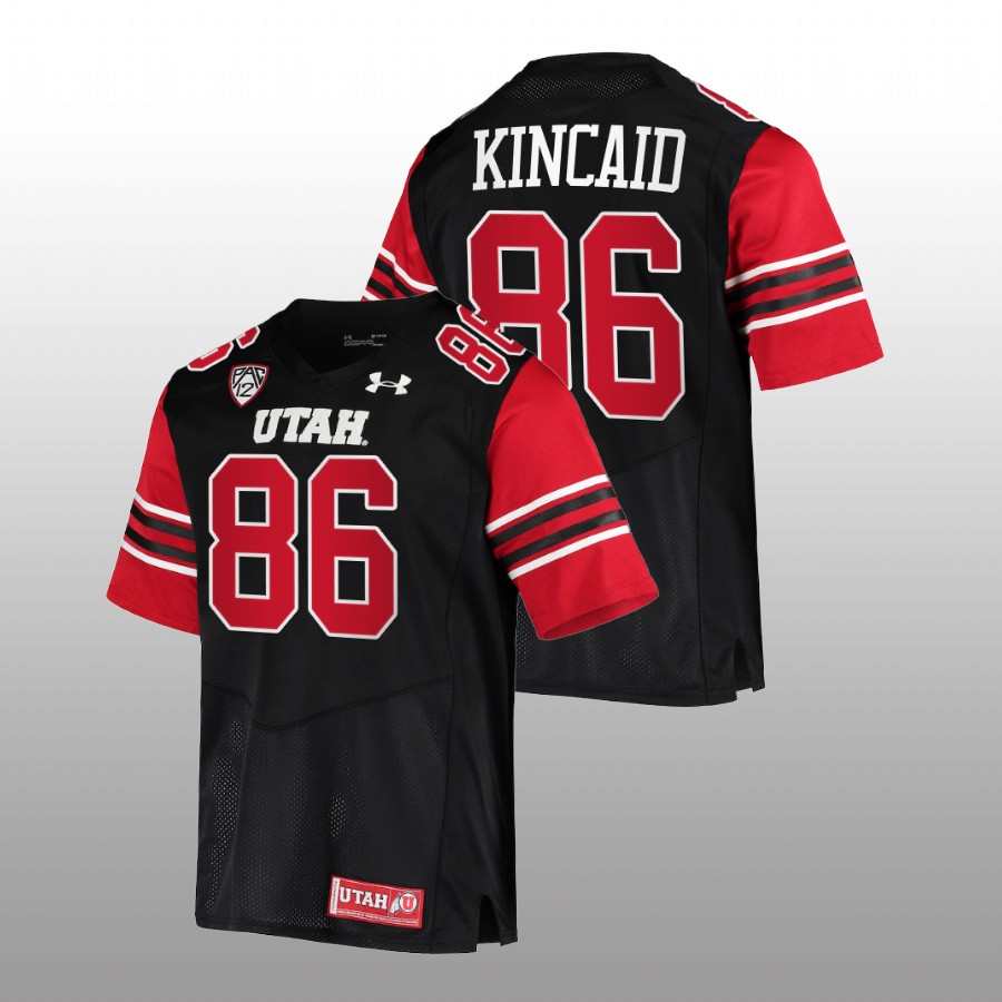 utah utes dalton kincaid black college football jersey