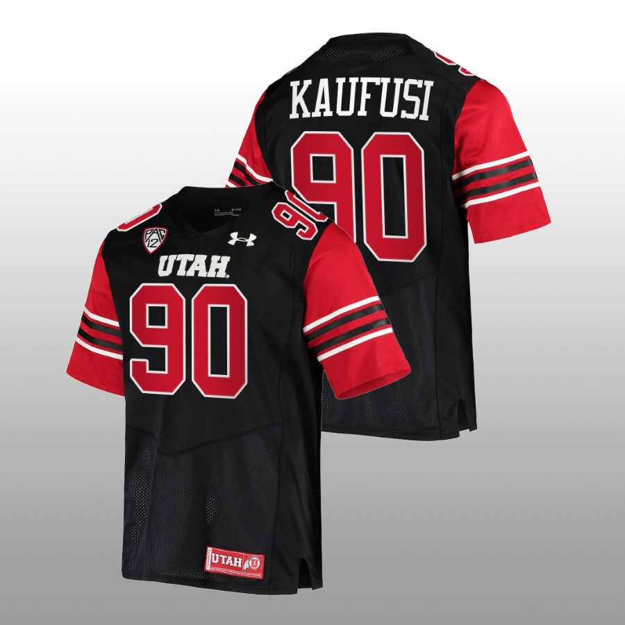 utah utes devin kaufusi black college football jersey