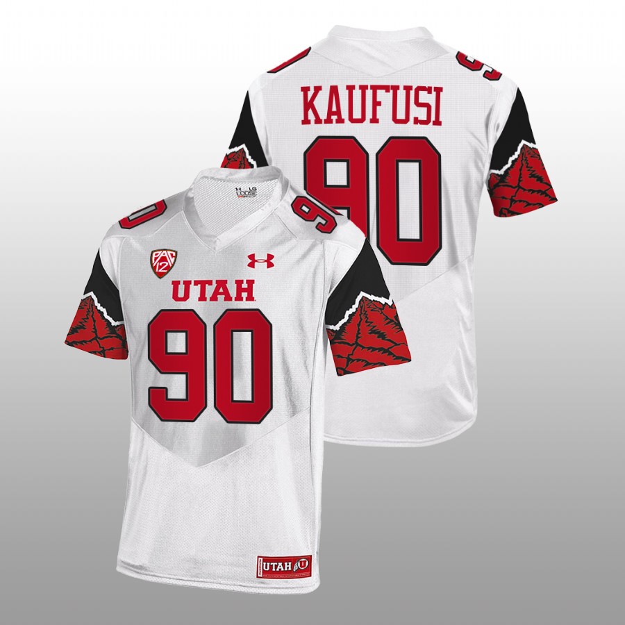 utah utes devin kaufusi white college football jersey