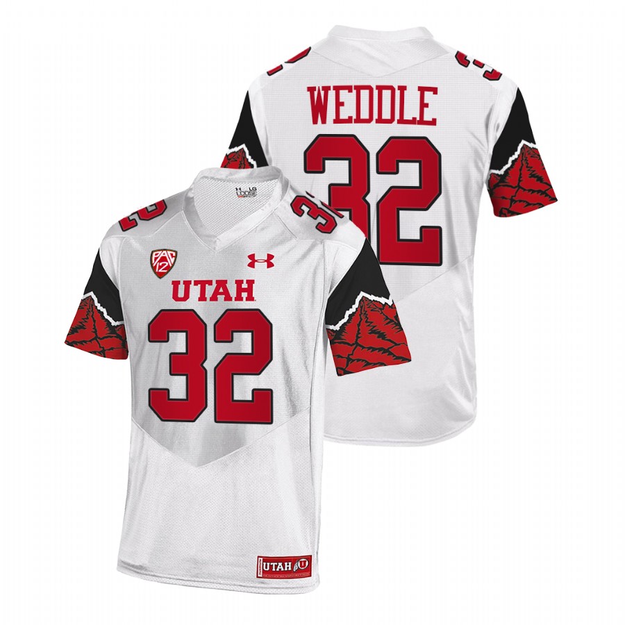 utah utes eric weddle white college football nfl alumni jersey