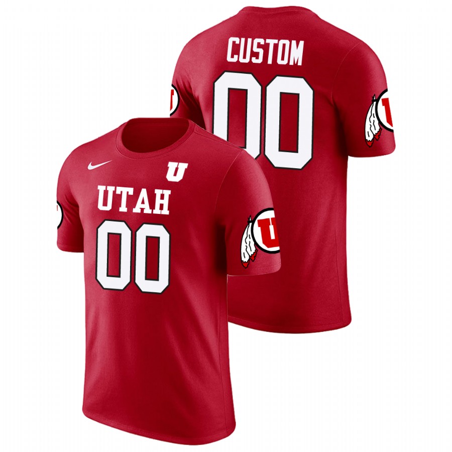 utah utes football custom red future stars men's t shirt