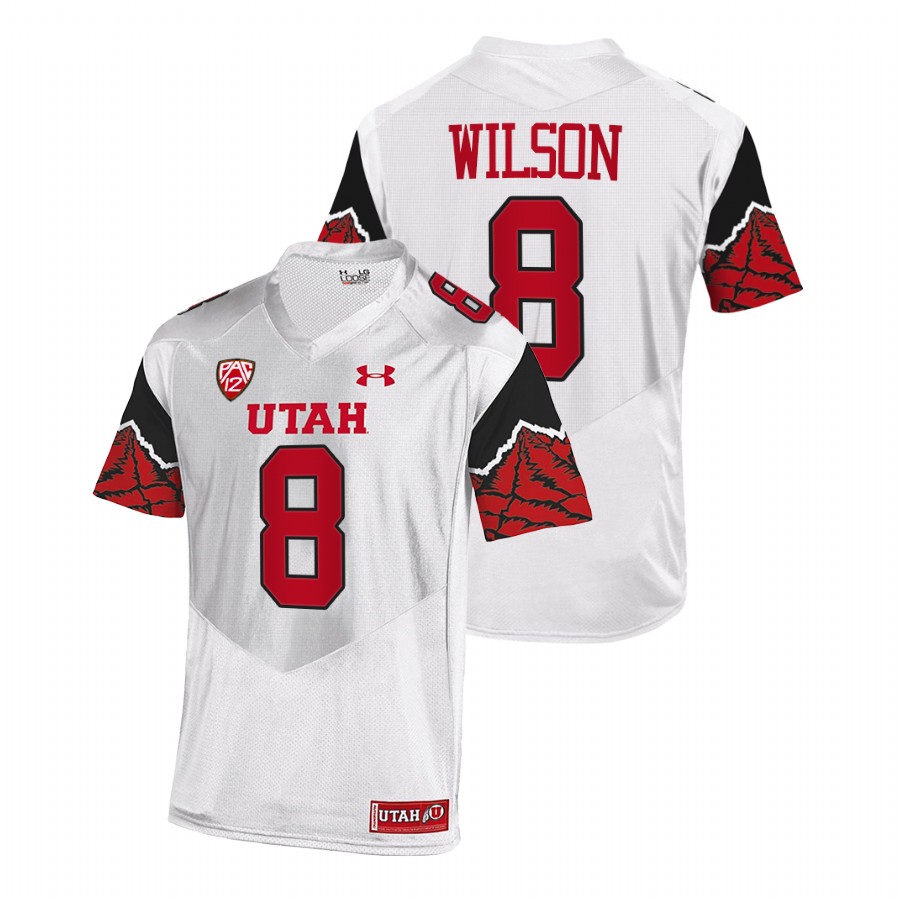 utah utes larry wilson white college football nfl alumni jersey