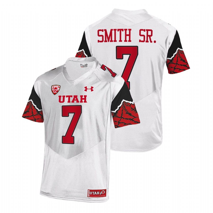 utah utes steve smith sr. white college football nfl alumni jersey