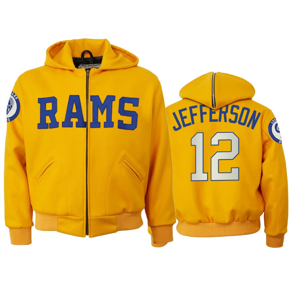 van jefferson rams gold authentic vintage jacket