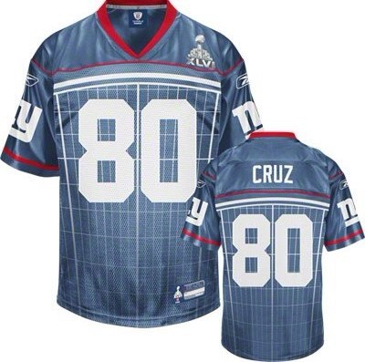 NFL victor cruz jersey #80 new york giants super bowl xlvi jersey