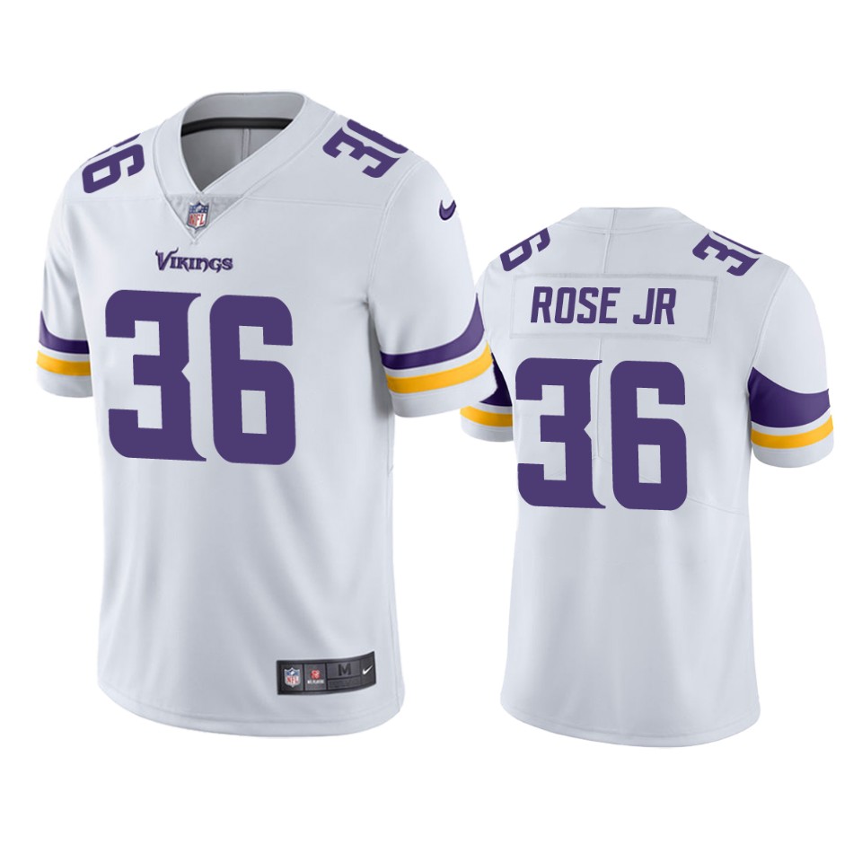 vikings a.j. rose jr. white vapor jersey