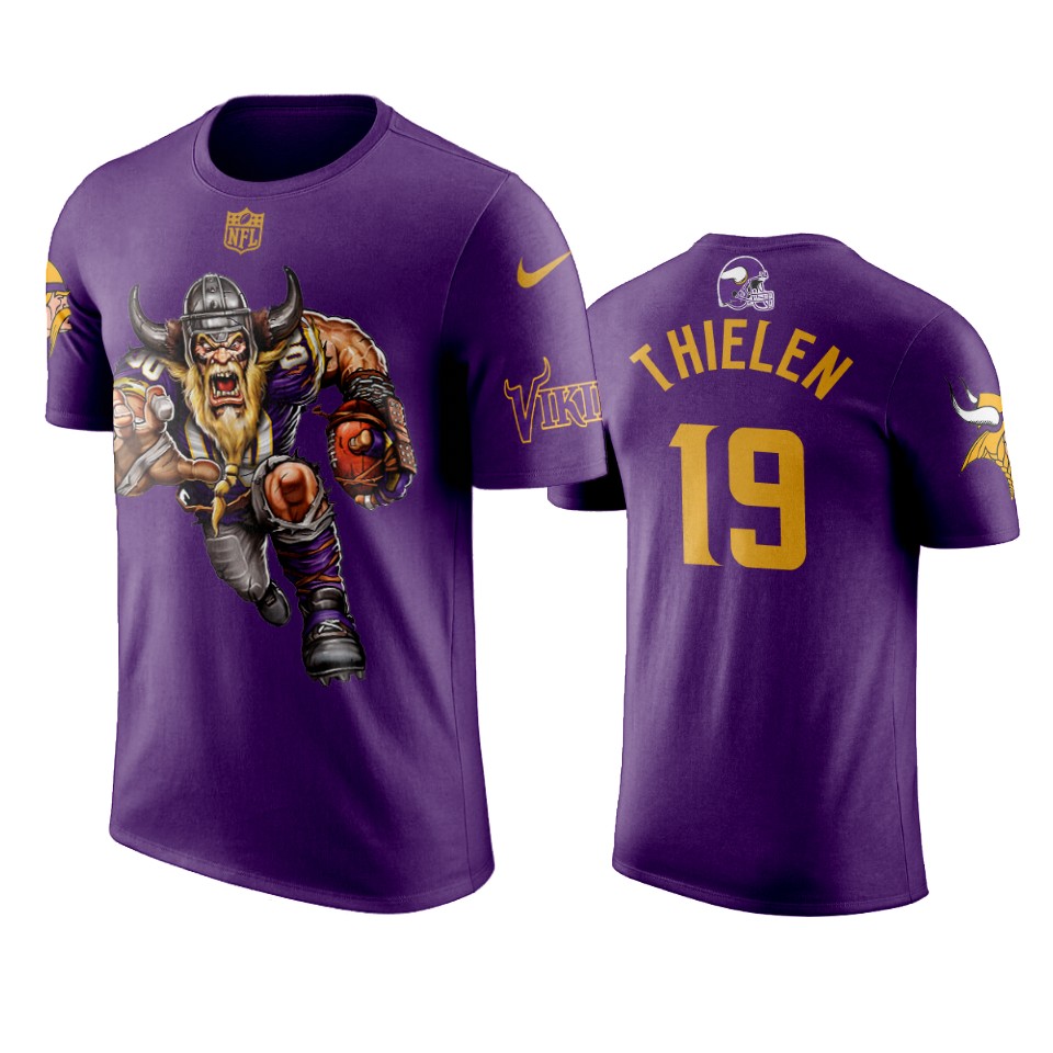 vikings adam thielen purple vicious viking t shirt