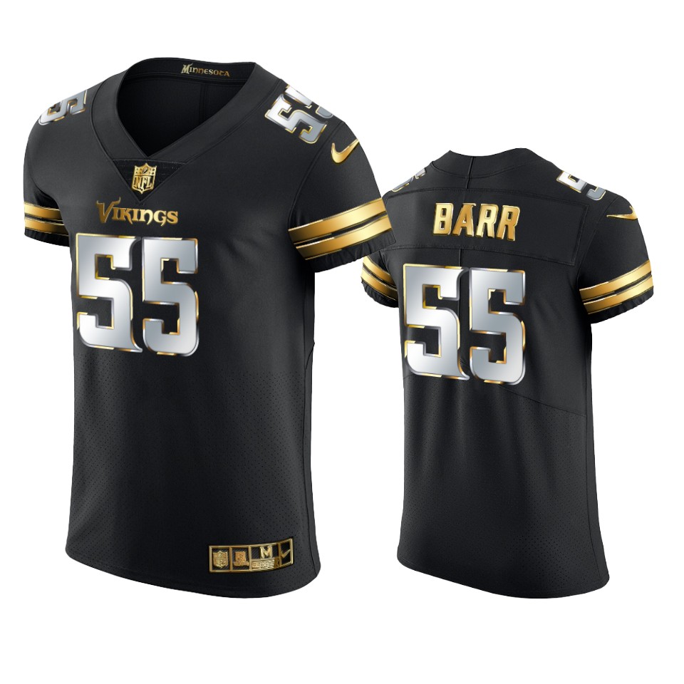 vikings anthony barr black golden edition vapor elite jersey