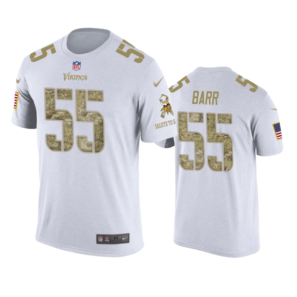 vikings anthony barr white salute to service t shirt