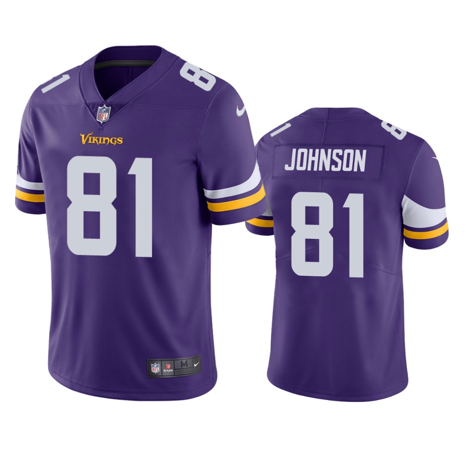 vikings bisi johnson purple vapor jersey