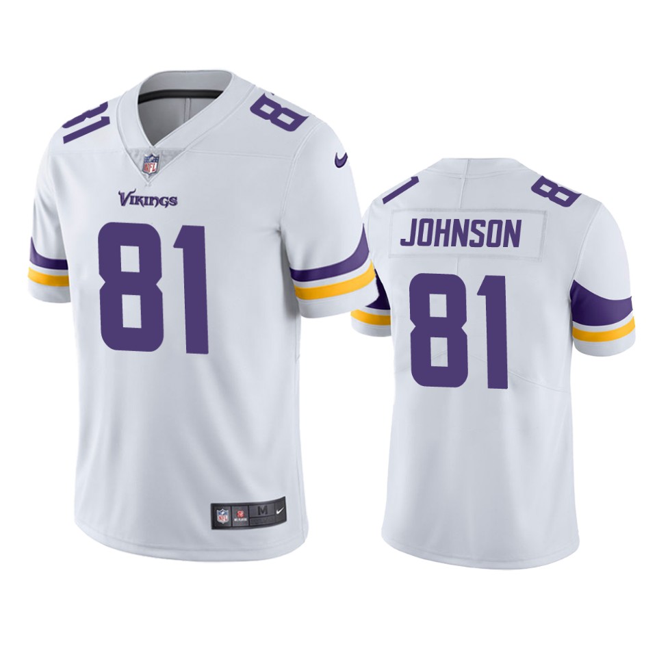 vikings bisi johnson white vapor jersey