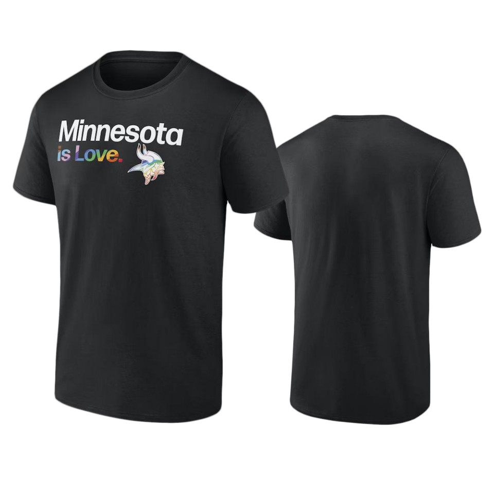 vikings city pride black t shirt