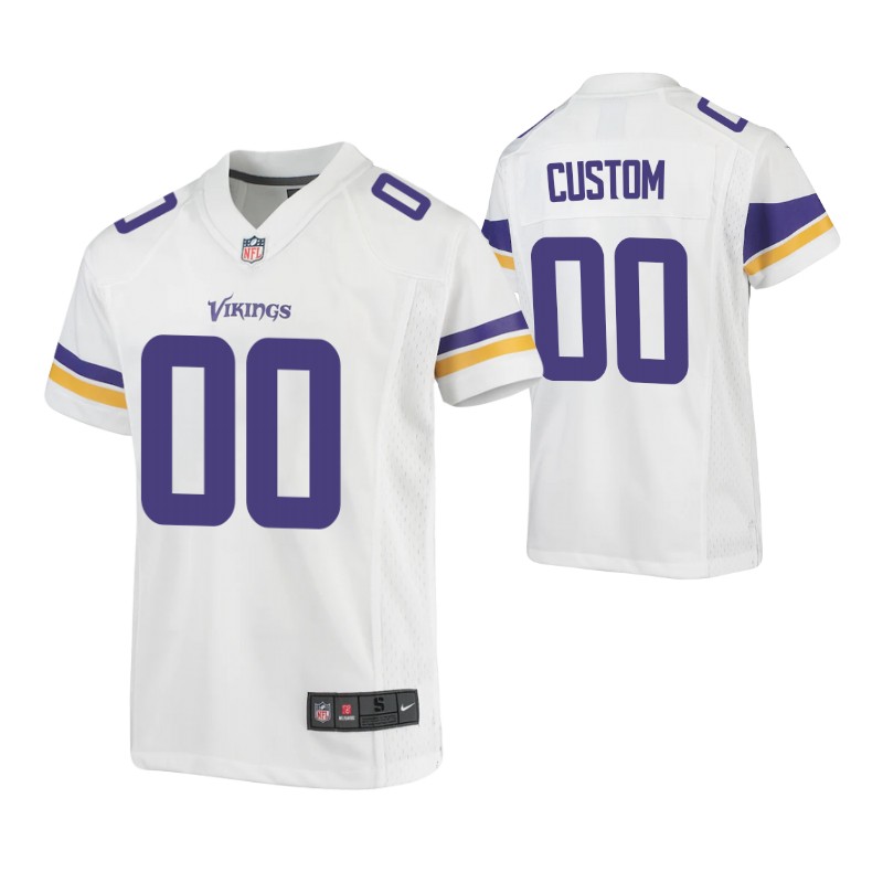 vikings-custom-game-youth-jersey-white