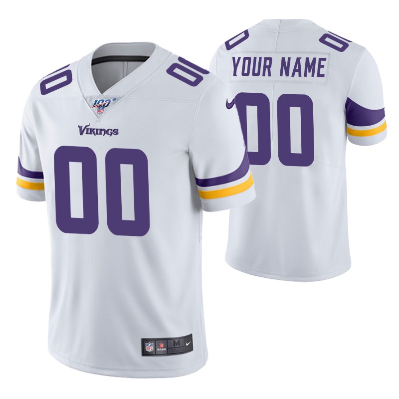 vikings-custom-jersey-vapor-limited-men's-100th-season