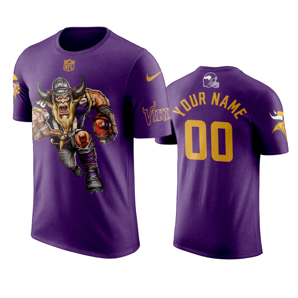 vikings custom purple vicious viking t shirt