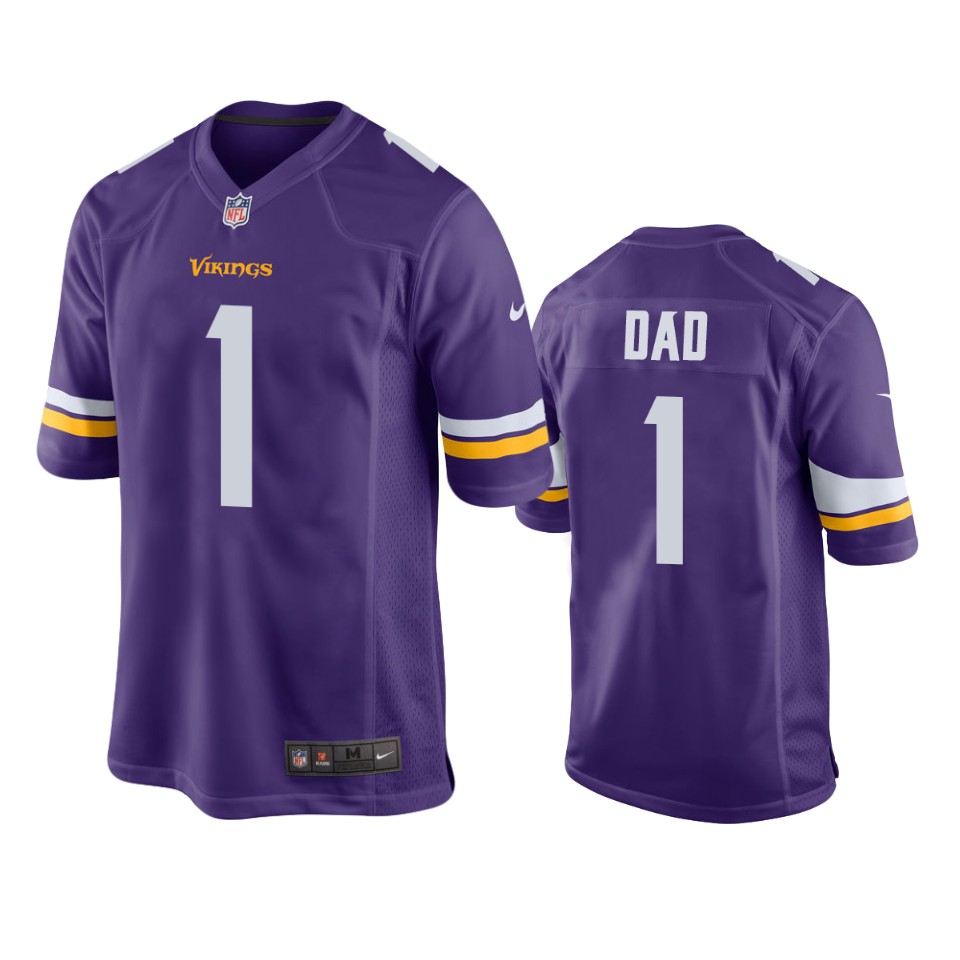 vikings dad purple 2021 fathers day game jersey