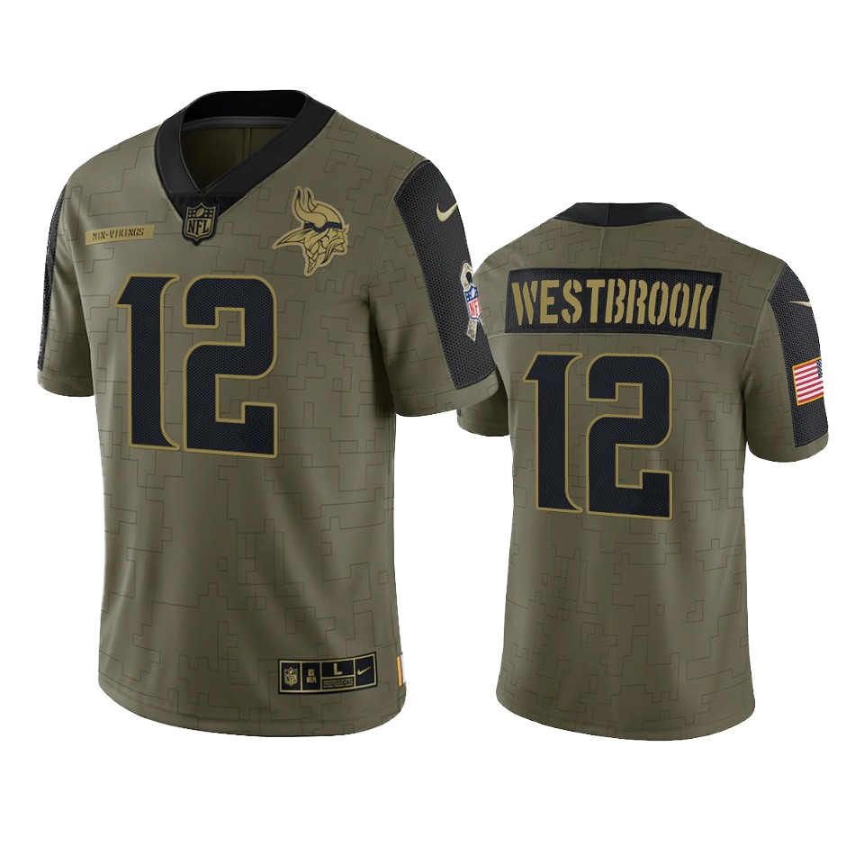 vikings dede westbrook olive limited 2021 salute to service jersey